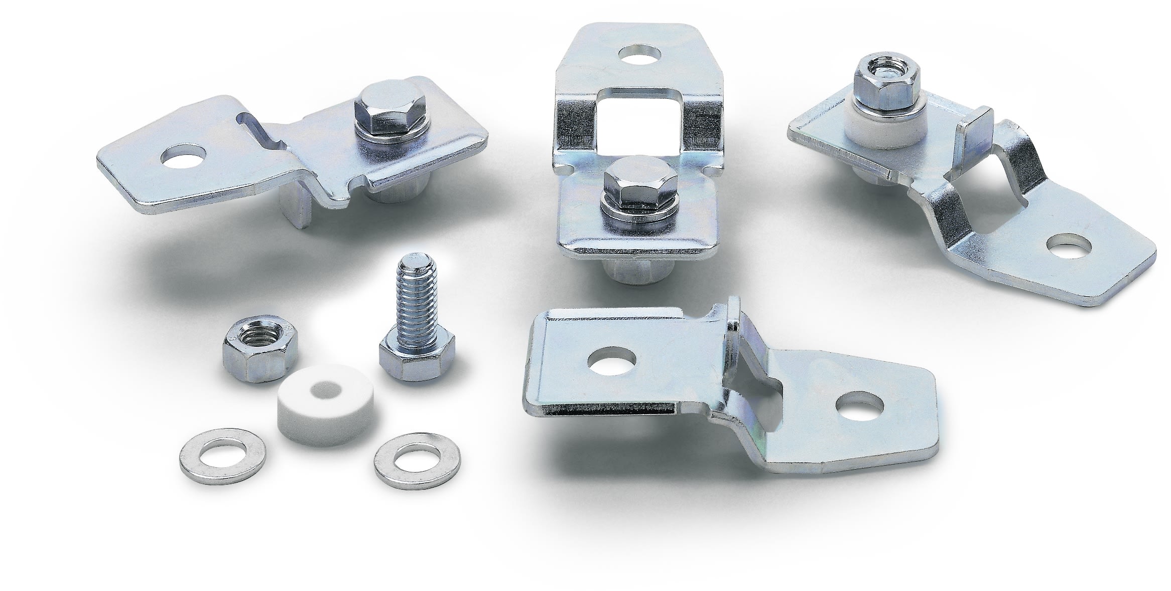 QUBIX SPA - QBX2011304 KIT 4 STAFFE FISSAGGIO A PARETE ARM IP65