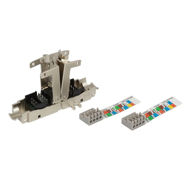 QUBIX SPA - QBX2012027 GIUNTO INLINE EASYCRIMP RJ45 8P C6A STP