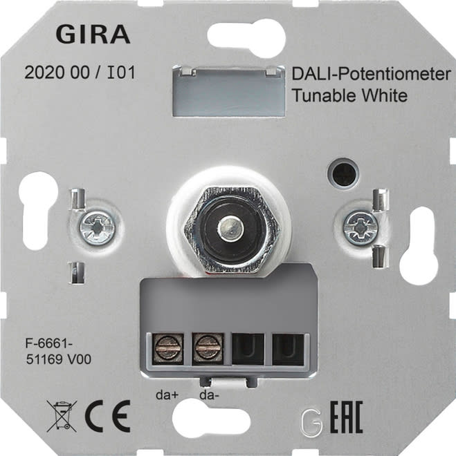 GIRA - GIR202000 POTENZIOMETRO DALI TUNABLE WH MODULO