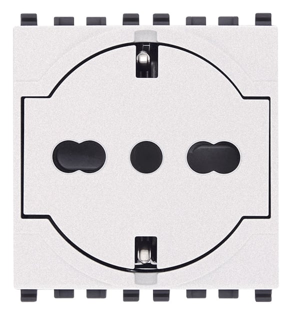 VIMAR SPA - VIW20211.B PRESA 2P+T P40 UNIVERSALE A FILO BIANCO