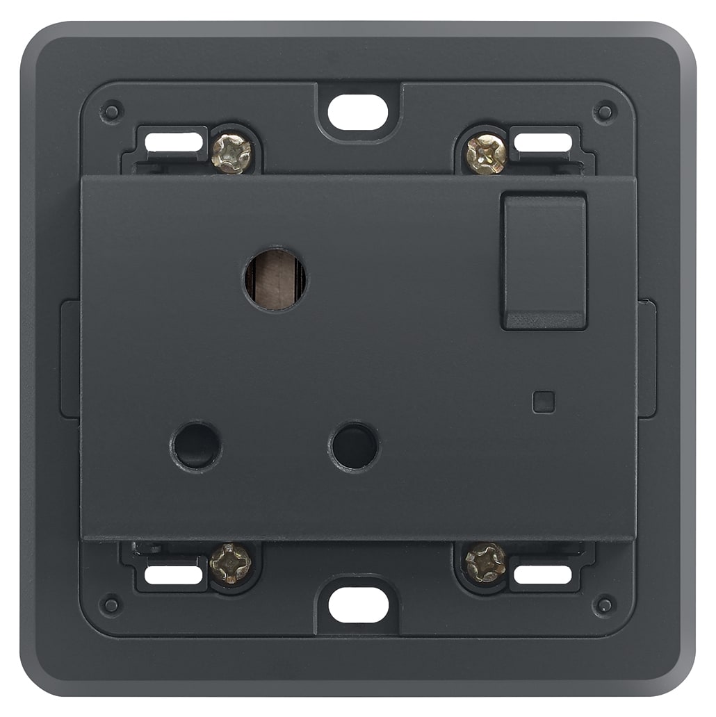 VIMAR SPA - VIW20215.L PRESA 2P+T 5A INGLESE INTER.+SPIA GRIGIO