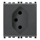 VIMAR SPA - VIW20226 PRESA SICURY 2P+T 10A SVIZZERO 13 GRIGIO