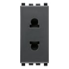 VIMAR SPA - VIW20234 Presa SICURY 2P 16A USA+EU ø4,8mm grigio