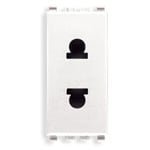 VIMAR SPA - VIW20234.B PRESA SICURY 2P 16A USA+EU D4,8MM BIANCO