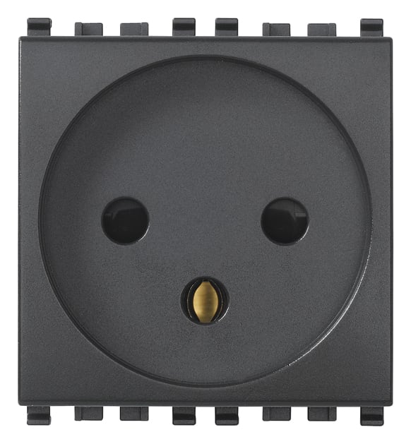 VIMAR SPA - VIW20240 Presa SICURY 2P+T 16A israeliano grigio