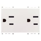 VIMAR SPA - VIW20243.B 2 prese SICURY 2P+T 15A USA+SASO bianco