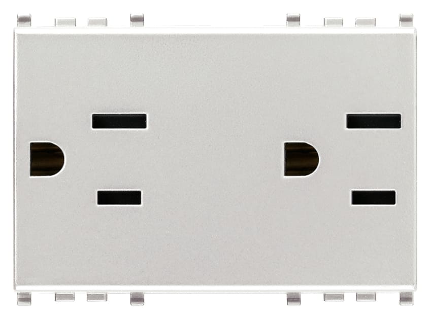 VIMAR SPA - VIW20243.N 2 prese SICURY 2P+T 15A USA+SASO Next