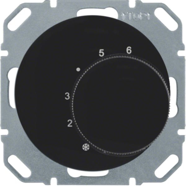 BERKER - BRK20262045 TERMOST. 1 SC + P.ZO C.LE R1/R3 NERO