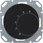 BERKER - BRK20262045 TERMOST. 1 SC + P.ZO C.LE R1/R3 NERO