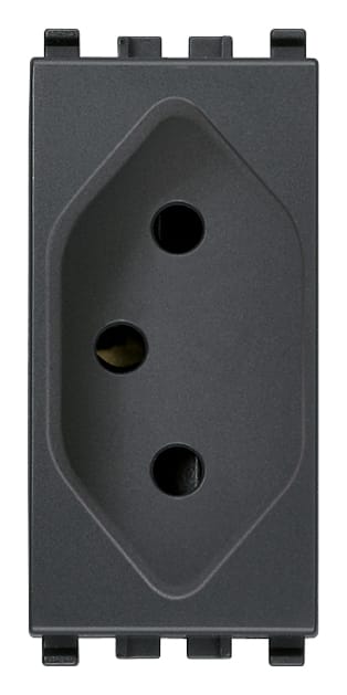 VIMAR SPA - VIW20264 PRESA SICURY 2P+T 10A BRASILIANO GRIGIO