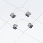 ROSSINI - RSS20320-B KIT COPPIA CONNETTORI BIANCO PER ALIMENTAZIONE LINEE