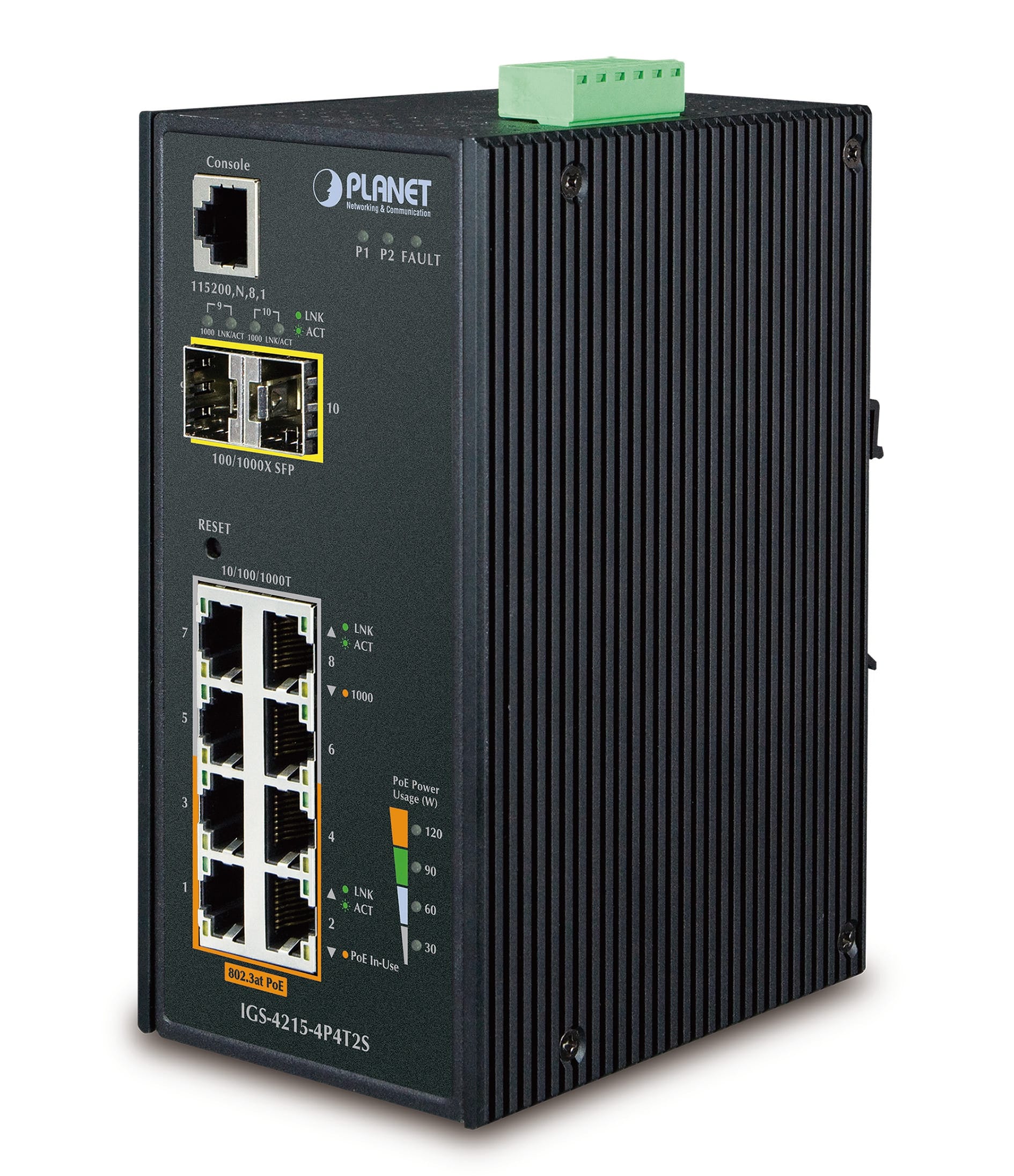 QUBIX SPA - QBX2032233 IGS-4215-4P4T2S IP30 8TP(4 POE+) GE 2SFP