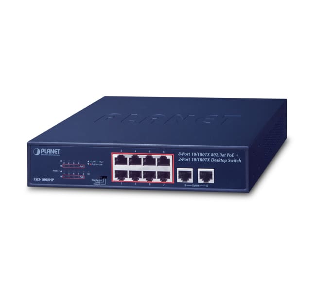 QUBIX SPA - QBX2032273 FSD-1008HP SW 8P FE(POE 3AF/AT)+2FE