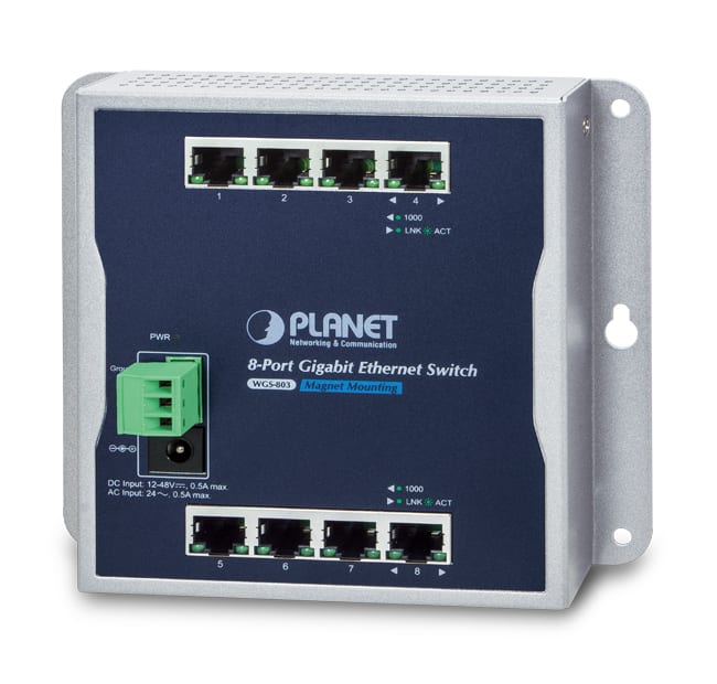 QUBIX SPA - QBX2032403 WGS-803 SWITCH IND IP30 FT 8GE