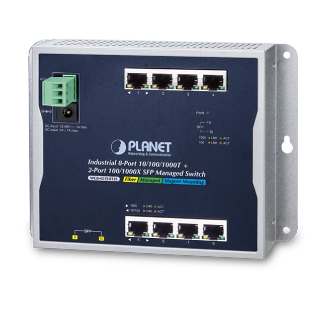 QUBIX SPA - QBX2032405 WGS-4215-8T2S SW L2 IP30 FT 8GE 2SFP