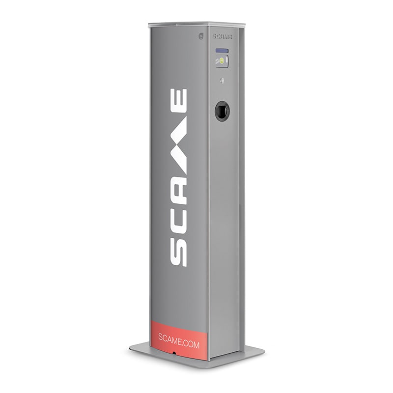 SCAME PARRE SPA - SCA204.CA22B-T23AM COLONNINA CA 2 PRESE C/BLOCCO