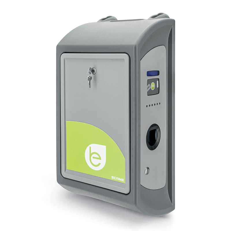 SCAME PARRE SPA - SCA204.WD21B-T2T2M WALL BOX CON 2 PRESE T2 C/BLOCCO 7KW