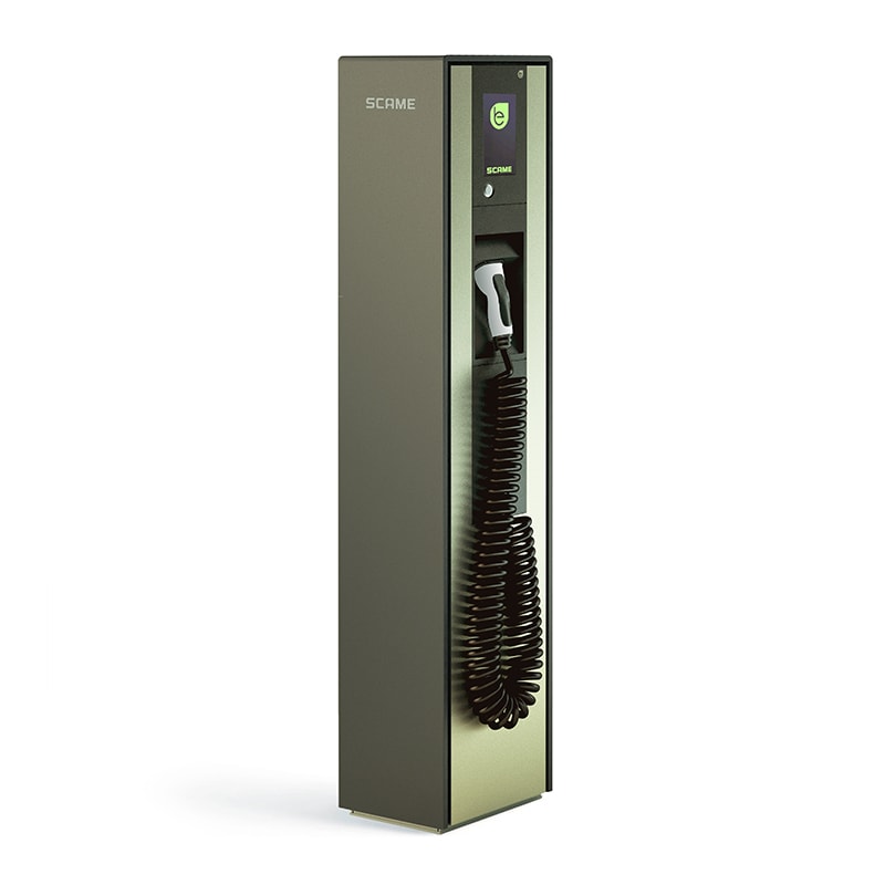 SCAME PARRE SPA - SCA205.B62-UU COLONNINA BE-B 2 CONNET.T2 22kW LCD RUT
