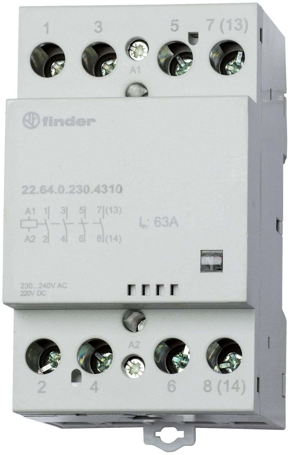 FINDER SPA - FIN226400124610 CONTATTORE 65A 4 CONTATTI 52MM