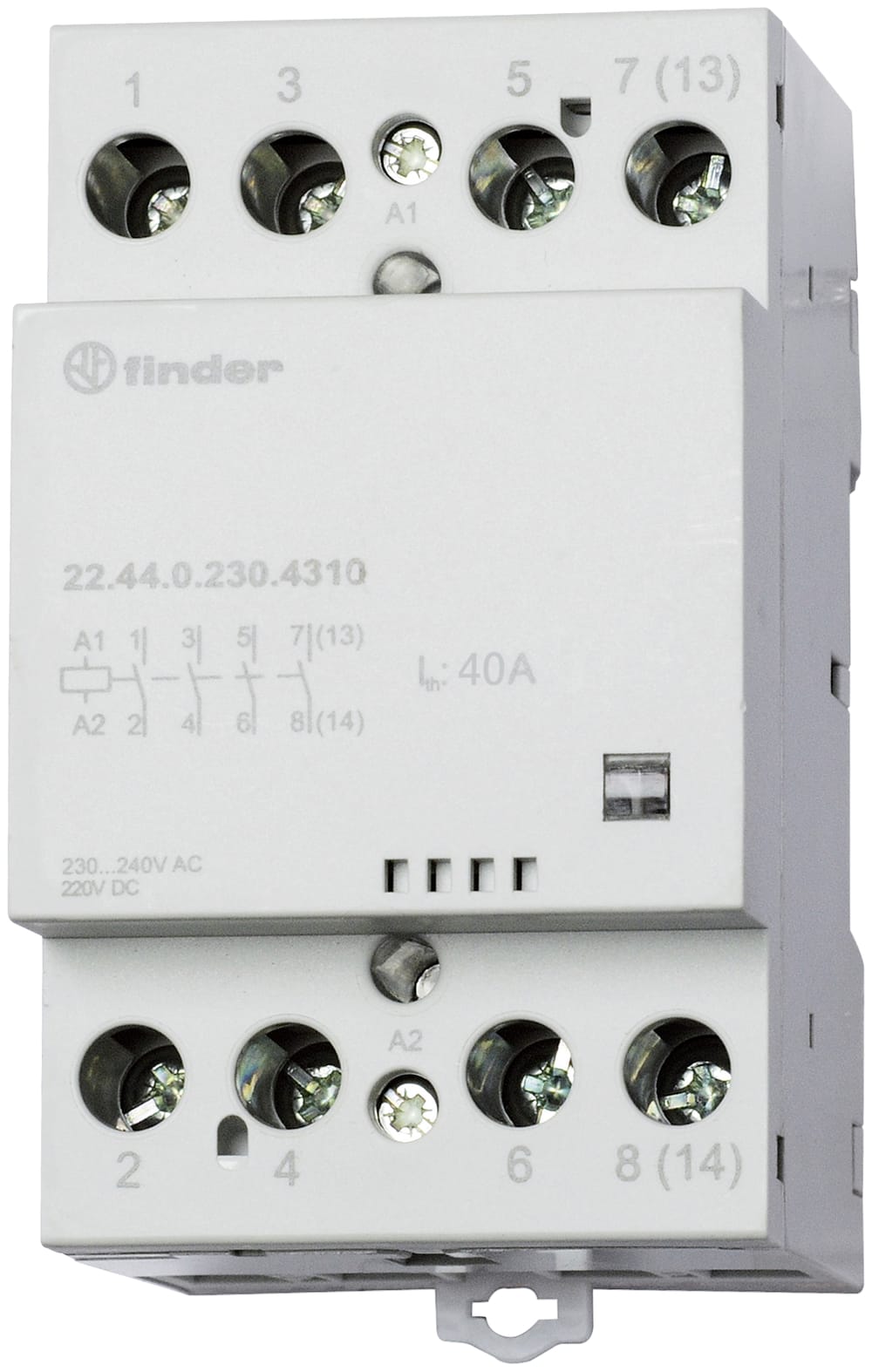 FINDER SPA - FIN224401204710 CONTATTORE 40A 4 CONTATTI 52MM