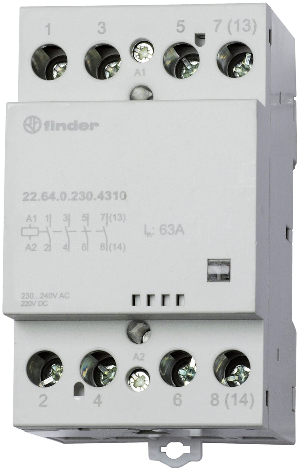 FINDER SPA - FIN226401204710 CONTATTORE 65A 4 CONTATTI 52MM