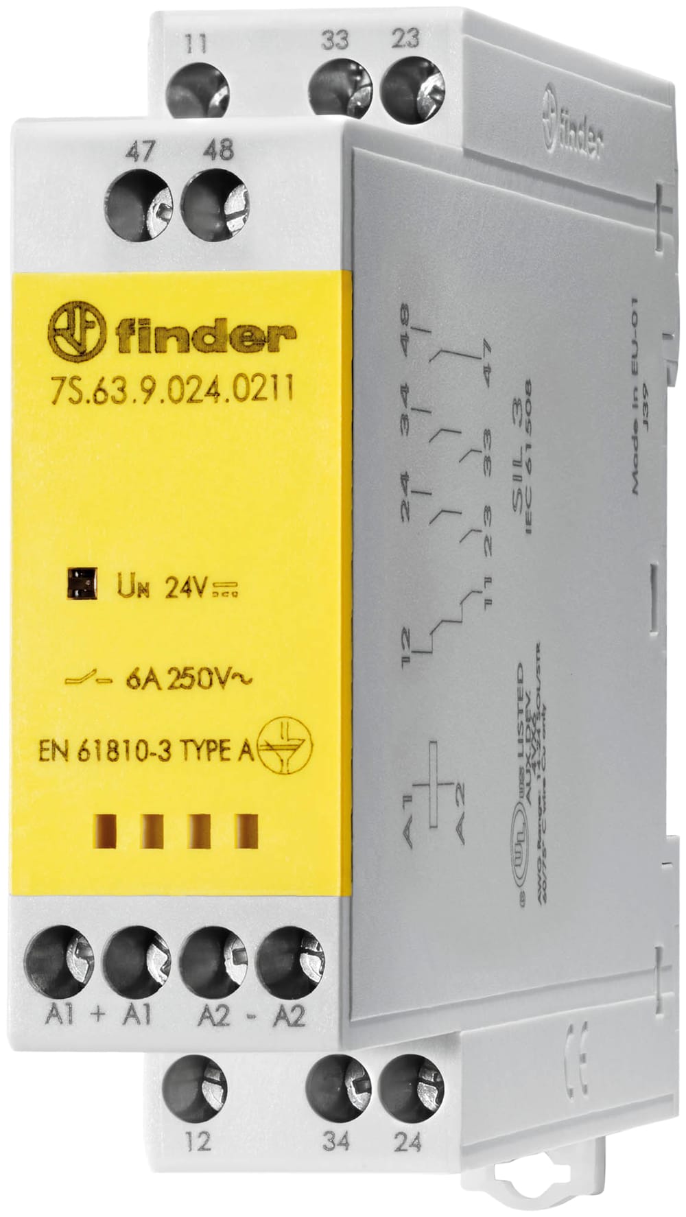 FINDER SPA - FIN7S6390480211 RELE MODULARE CON CONTATTI GUIDATI