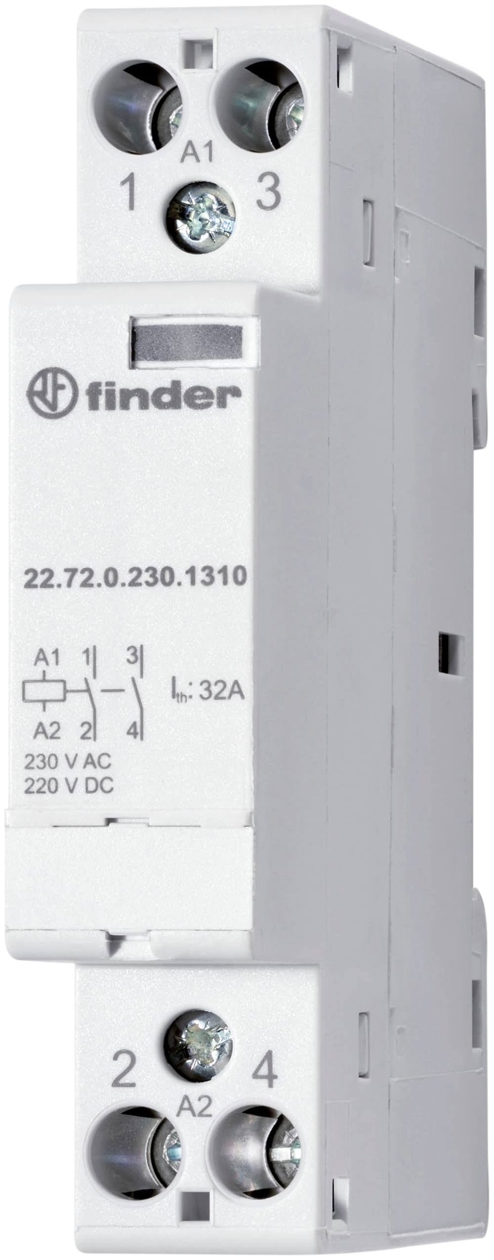 FINDER SPA - FIN227202301310 CONTATTORE 32A 2 CONTATTI 52MM