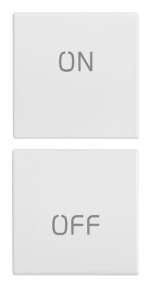 VIMAR SPA - VIW20751.1.B DUE MEZZI TASTI 1M SIMBOLI ON/OFF BIANCO