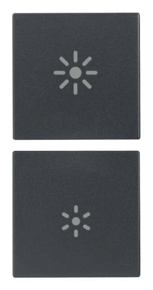 VIMAR SPA - VIW20751.3 DUE MEZZI TASTI 1M DIMMER GRIGIO