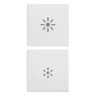 VIMAR SPA - VIW20751.3.B Due mezzi tasti 1M dimmer bianco