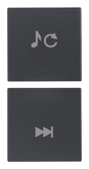 VIMAR SPA - VIW20751.5 Due mezzi tasti 1M sorg./traccia grigio