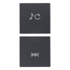 VIMAR SPA - VIW20751.5 DUE MEZZI TASTI 1M SORG./TRACCIA GRIGIO