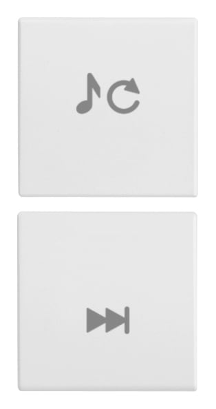 VIMAR SPA - VIW20751.5.B Due mezzi tasti 1M sorg./traccia bianco