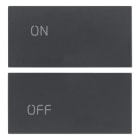 VIMAR SPA - VIW20752.1 Due mezzi tasti 2M simboli ON/OFF grigio