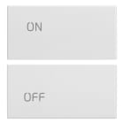 VIMAR SPA - VIW20752.1.B DUE MEZZI TASTI 2M SIMBOLI ON/OFF BIANCO