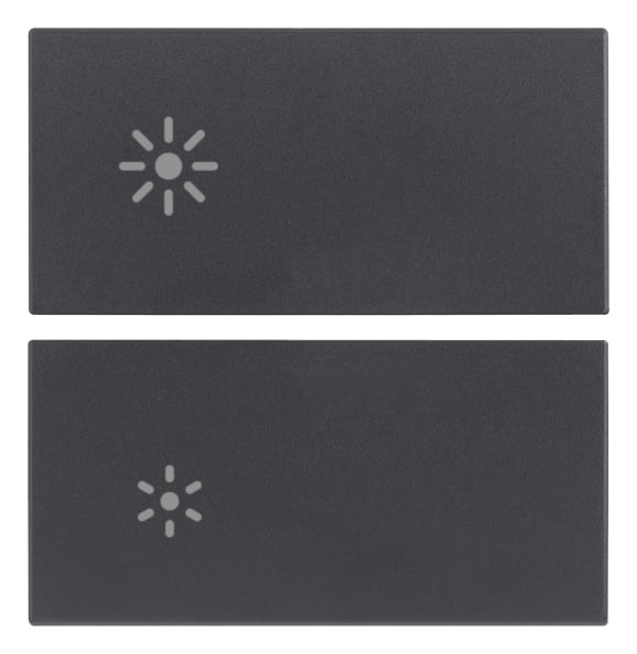 VIMAR SPA - VIW20752.3 Due mezzi tasti 2M dimmer grigio