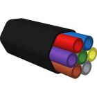 MAYFLEX UK LIMITED - EXL208-802 ENBEAM HDPE EXT DUCT 7X5X3MM BLACK