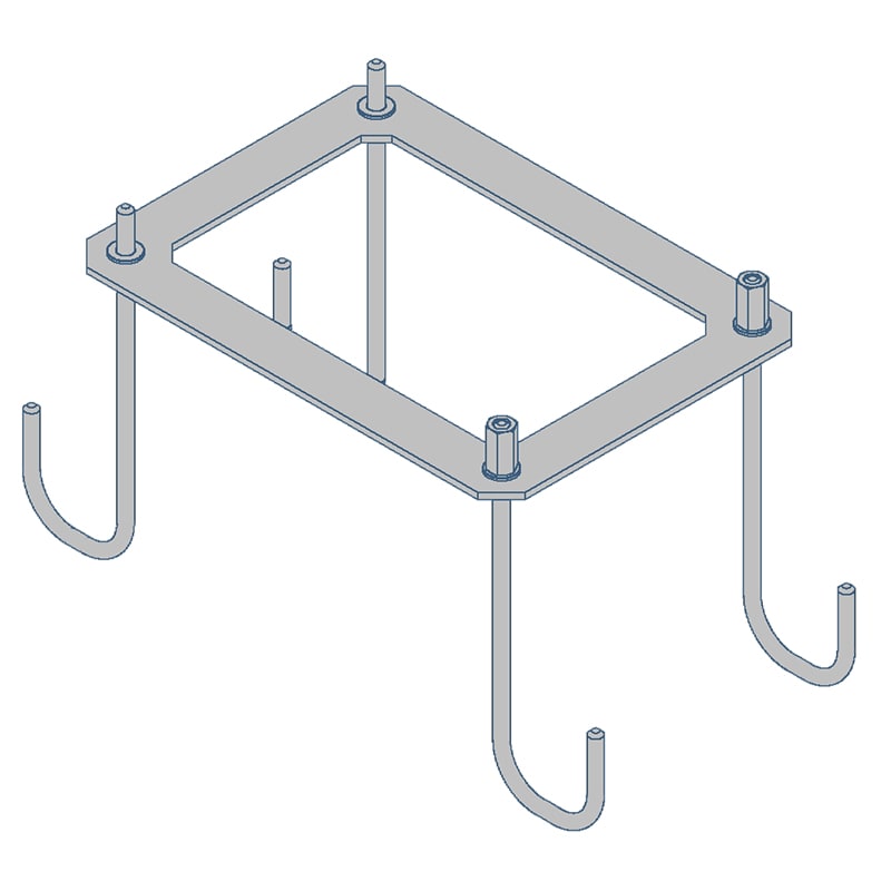 SCAME PARRE SPA - SCA208.AP23 PIASTRA DI FISSAGGIO COLONNINA