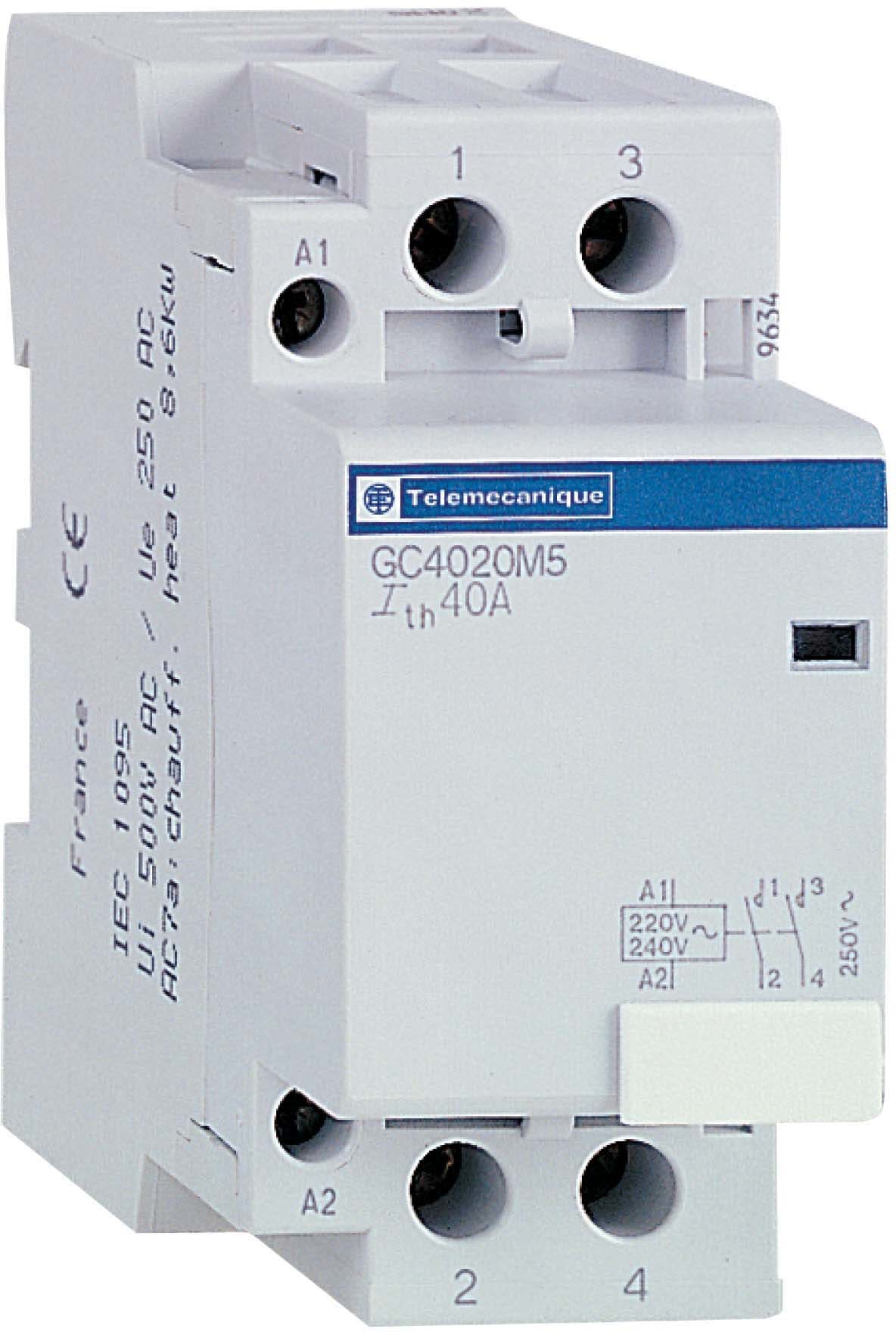 SCHNEIDER ELECTRIC - SNRGC4020M5 CONTATTORE 40A 2F 220/240V