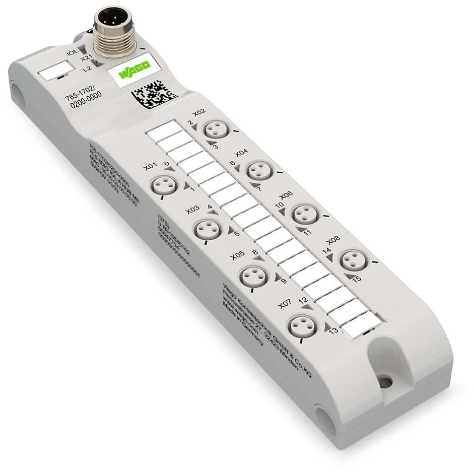 WAGO ITALIA SRL - WAG765-1702/200-000 DIO 8CH IO LINK A 24V 2,0A DC 8XM8 HUBLI