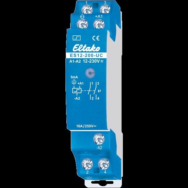 ELTAKO - EAK21200002 ES12-200-UC - Relè a impulsi elettronico, 2 NA 16 A