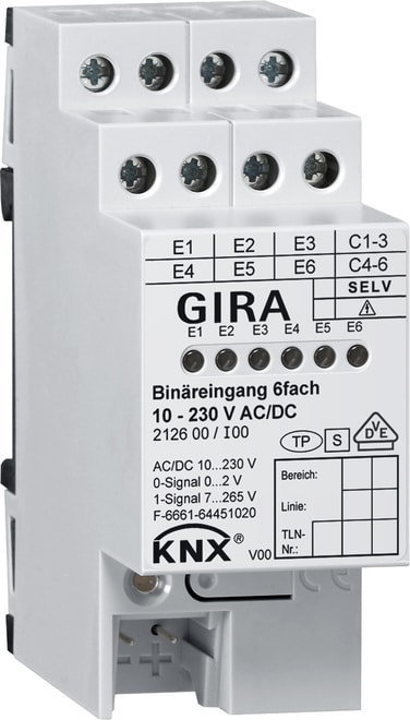 GIRA - GGI212600 INGR.BIN. 6-M 10 - 230 V AC/DC