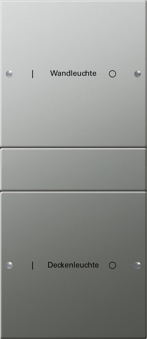 GIRA - GIR2132602 SETBIL.2-M(1+1)SCRIV.SYSTEM55ACCIAIO