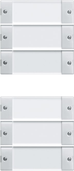 GIRA - GIR213603 SETBIL.6-M(3+3)CTSYSTEM55TRASP./BNC