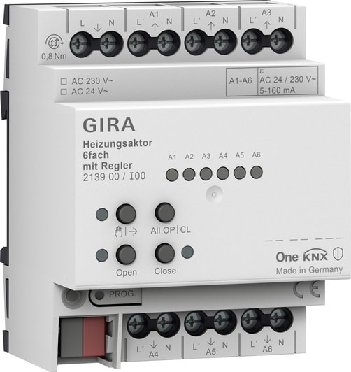GIRA - GGI213900 ATTUATORE RISC. 6 MOD. REGOLATORE ONEKNX