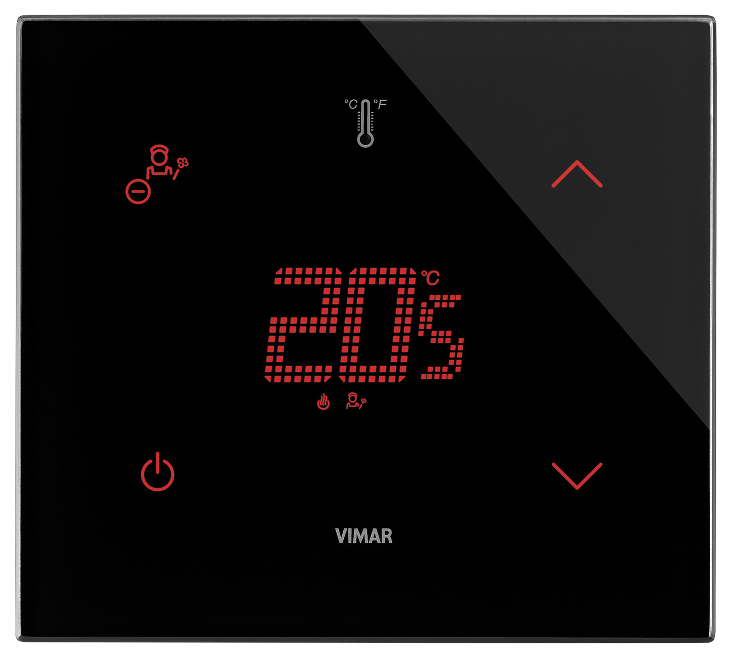 VIMAR SPA - VIW21514.H.76 TERMOSTATO DOMOTICO HOTEL 2M NERO DIAM.