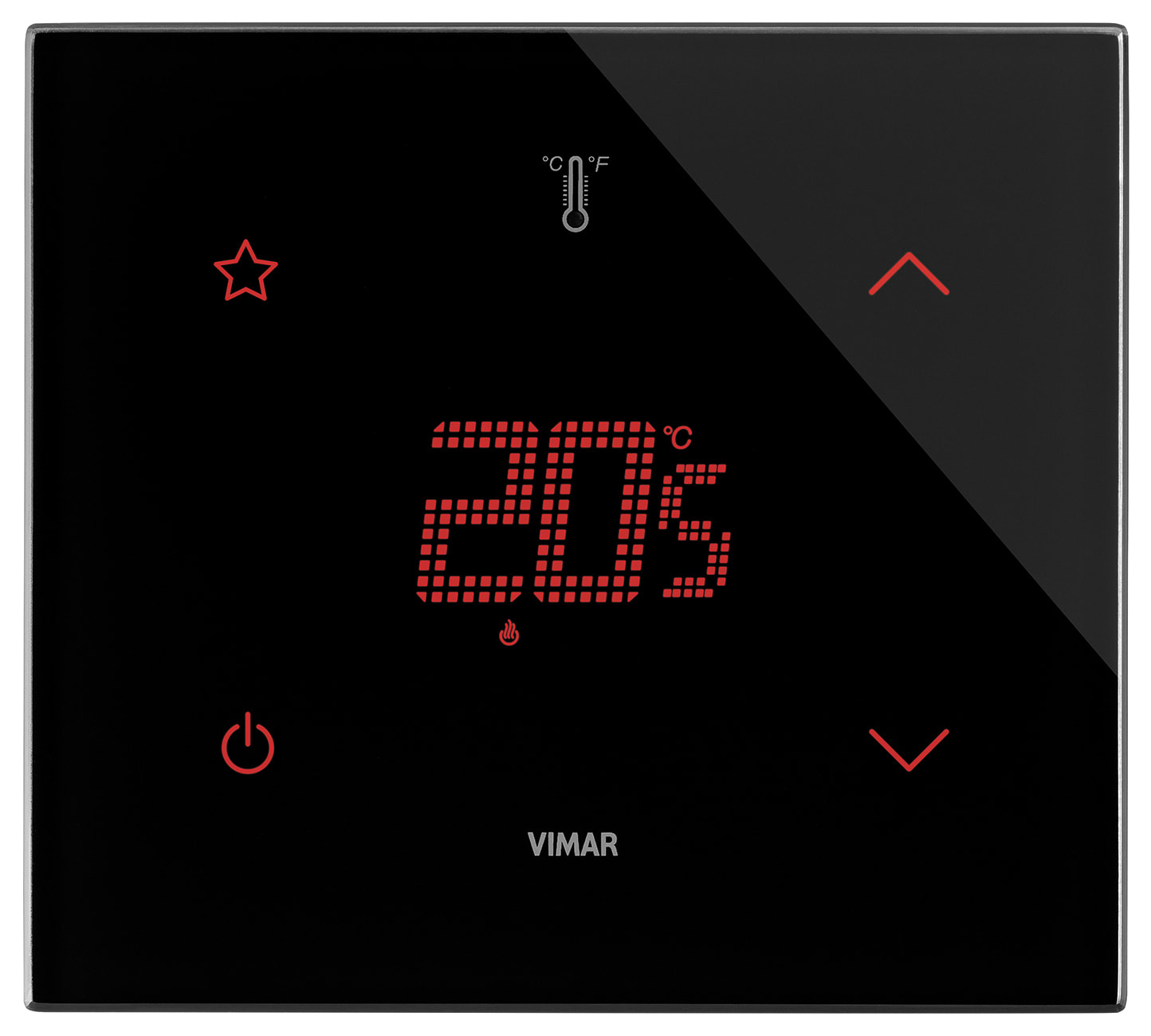 VIMAR SPA - VIW21514.S.76 TERMOSTATO DOMOTICO STAR 2M NERO DIAM.