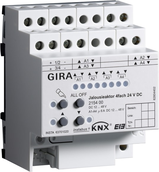 GIRA - GGI215400 ATTUATORE VENEZIANA 4X 24 V DC KNX AMG