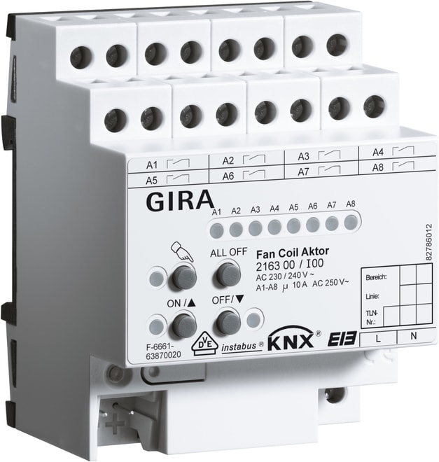GIRA - GIR216300 ATTUATORE FAN COIL KNX AMG
