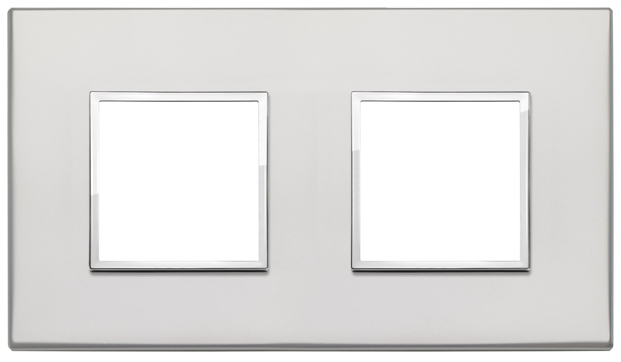 VIMAR SPA - VIW21643.07.01 PLACCA 4M (2+2) INT71 ARGENTO